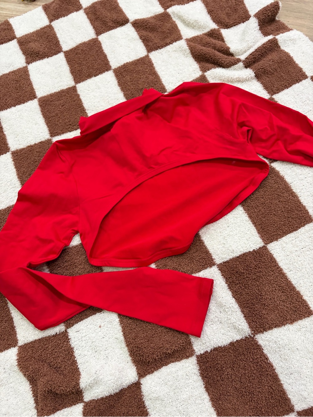 Fabletics Red Cropped Bolero Top